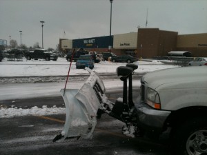 Snow plowing services