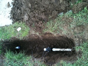Sprinkler line repair