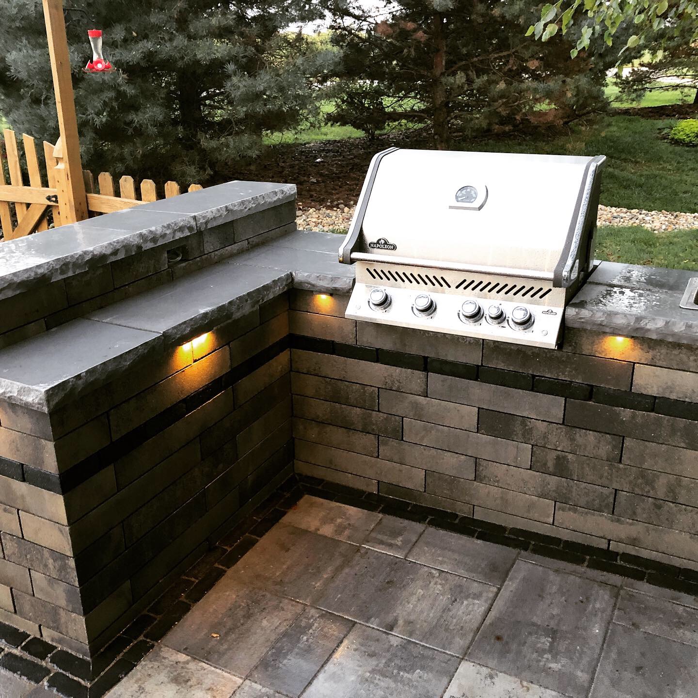 Outdoor patio landscape design Olathe Johnson County