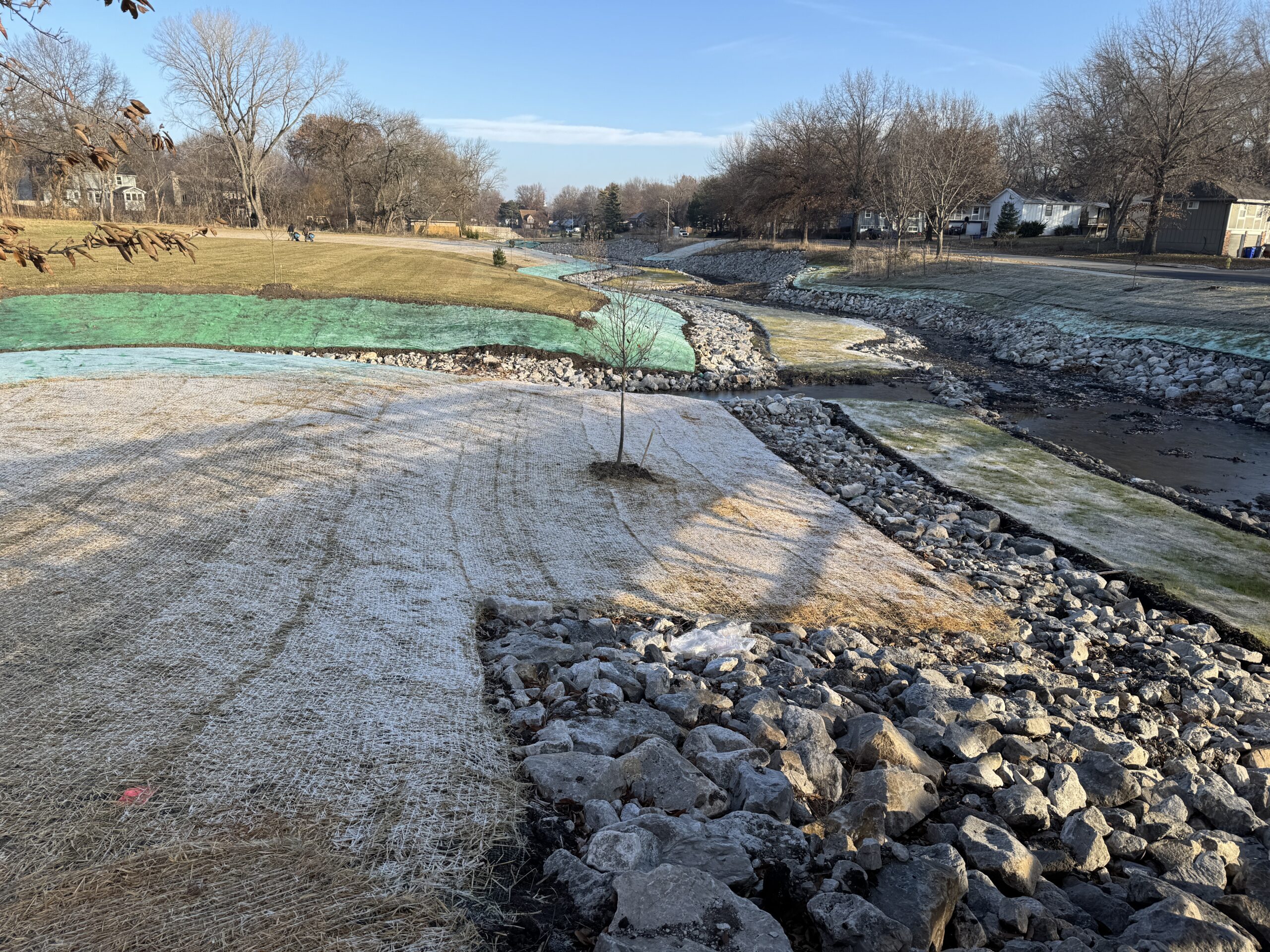 Erosion control drainage Spring Hill Stilwell KS